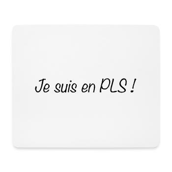 Je suis en PLS black - Tapis de souris (format paysage) - blanc - Devant
