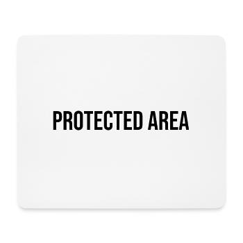 Protected area - Tapis de souris (format paysage) - blanc - Devant