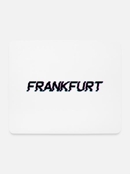 Frankfurt - Mousepad (Querformat) - Weiß
