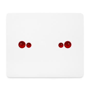 GTR R34 Rücklichter - Mousepad (Querformat) - Weiß - Vorne