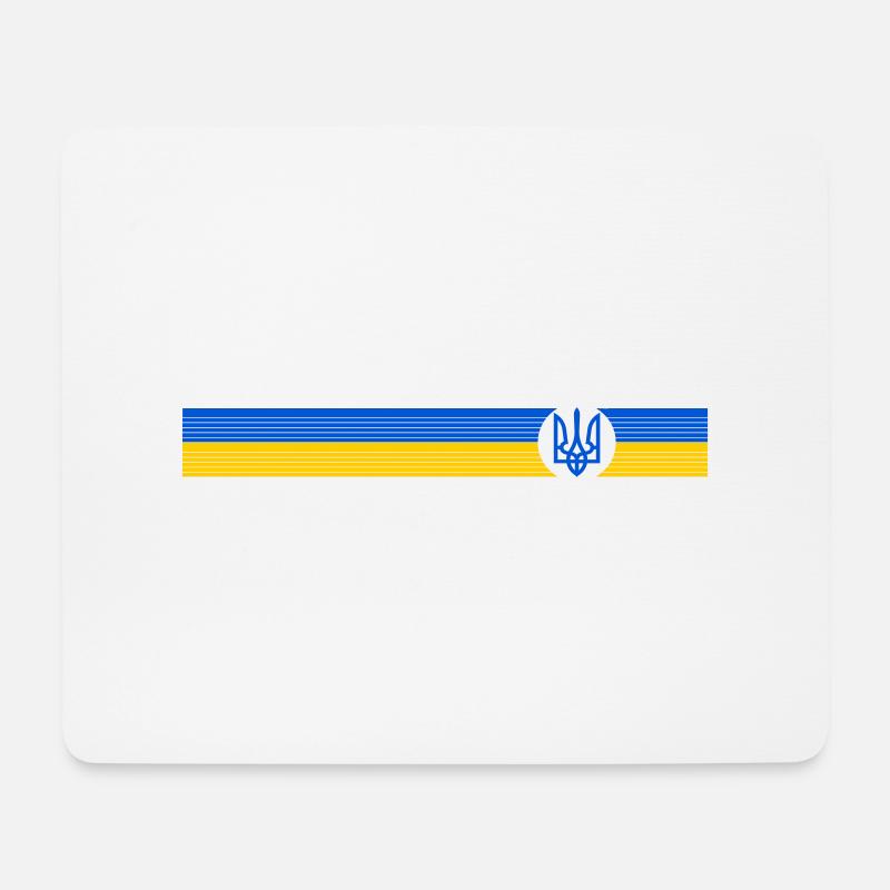 UKRAINE Sporty - Mouse Pad (horizontal) - white