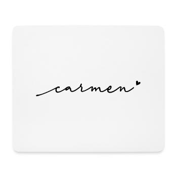 Nom cursif de Carmen - Tapis de souris (format paysage) - blanc - Devant