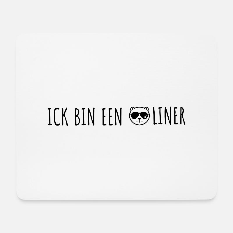Ick bin een Berliner - Mousepad (Querformat) - Weiß