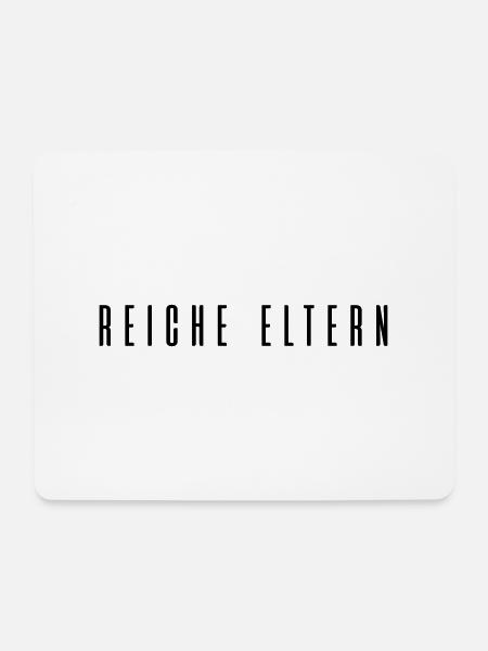 Reiche Eltern - Mousepad (Querformat) - Weiß