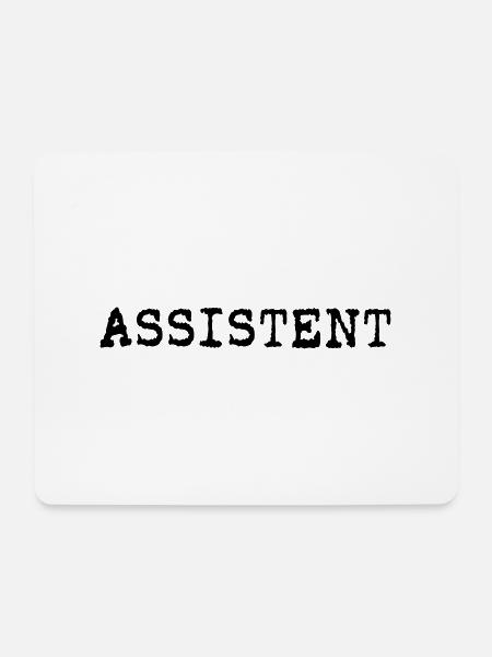 Assistent - Mousepad (Querformat) - Weiß
