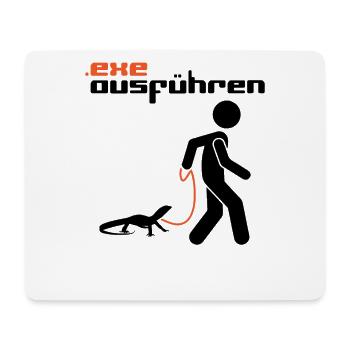 .exe ausführen - Computer Humor - Anwendung Datei - Mousepad (Querformat) - Weiß - Vorne