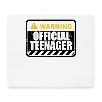 Adolescente Official De Warning - Adolescent officiel - Tapis de souris (format paysage) - blanc - Devant