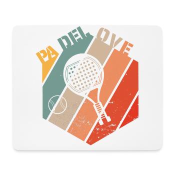 Padel Love Padeltennis Padel-Tennis Sport - Mousepad (Querformat) - Weiß - Vorne