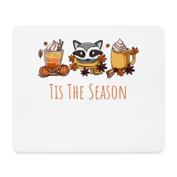 Latte Kaffee Waschbär - Mousepad (Querformat) - Weiß - Vorne