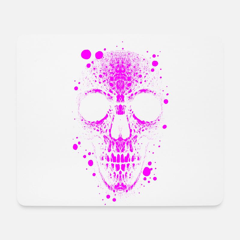 Totenkopf Skull - Mousepad (Querformat) - Weiß
