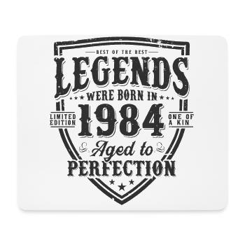 Legends were born in 1984 - Mouse Pad (horizontal) - white - Front