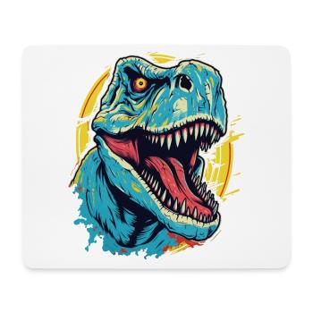 T-Rex Dinosaur Dino Tyrannosaurus Rex Vintage - Mouse Pad (horizontal) - white - Front