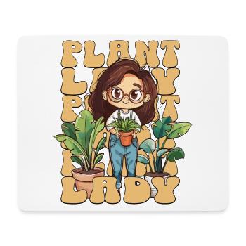 Plante Dame Plantes Femme Fille J’Aime Les Plantes - Tapis de souris (format paysage) - blanc - Devant