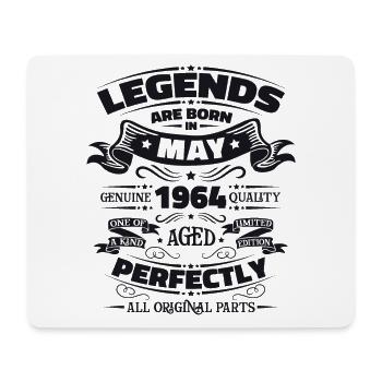 Legend May 1964 Vintage 1964 Birthday 1964 - Mouse Pad (horizontal) - white - Front