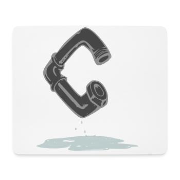 rohr c - Mousepad (Querformat) - Weiß - Vorne