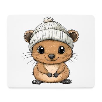 Quokka mignon mignon bébé enfants animal dessin animé - Tapis de souris (format paysage) - blanc - Devant