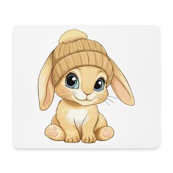 Hase Süß Niedlich Baby Kinder Tier Cartoon - Mousepad (Querformat) - Weiß - Vorne