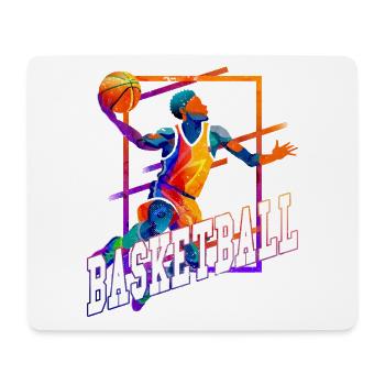 Basketball Basketballer Spieler Fan Vintage Retro - Mousepad (Querformat) - Weiß - Vorne