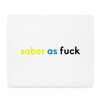 sober 2 - Mousepad (Querformat) - Weiß - Vorne