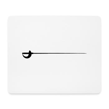 Säbel - Mousepad (Querformat) - Weiß - Vorne