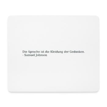 Sprachen Zitat - Mousepad (Querformat) - Weiß - Vorne