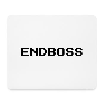 Fin boss gamer - Tapis de souris (format paysage) - blanc - Devant