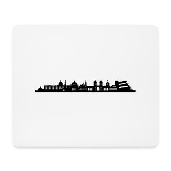 Skyline Potsdam longue - Tapis de souris (format paysage) - blanc - Devant