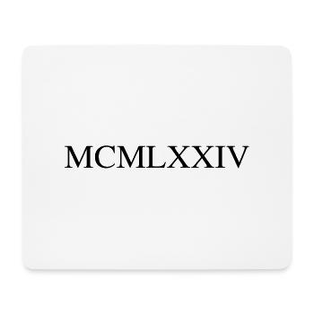 1974 - Mouse Pad (horizontal) - white - Front