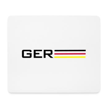 Deutschland GER Symbol - Mousepad (Querformat) - Weiß - Vorne