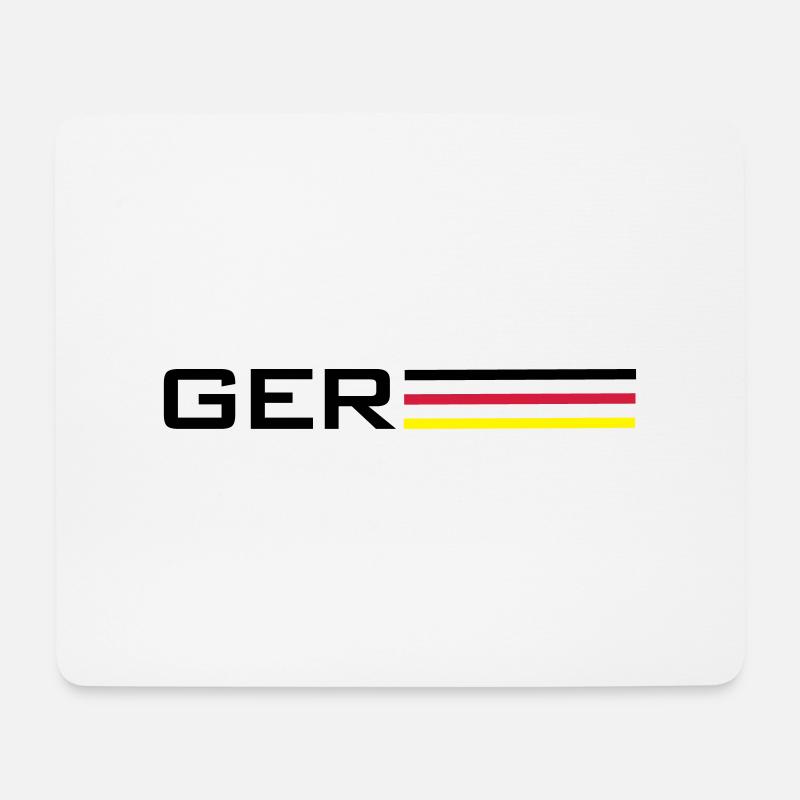 Deutschland GER Symbol - Mousepad (Querformat) - Weiß