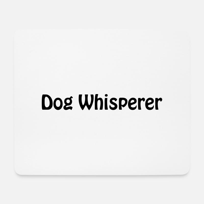 Hundeflüsterer - Mousepad (Querformat) - Weiß