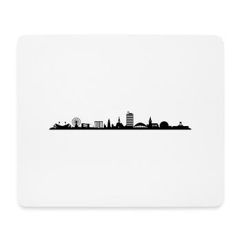 Skyline - Bochum - Mousepad (Querformat) - Weiß - Vorne