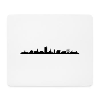 Skyline - Bochum - Mousepad (Querformat) - Weiß - Vorne
