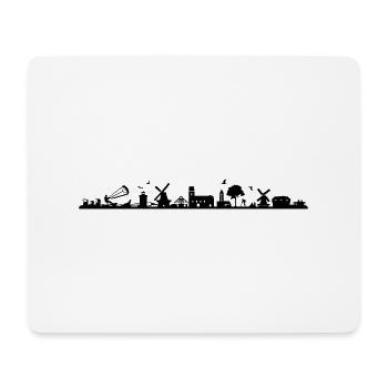 Skyline - Küste Föhr - Mousepad (Querformat) - Weiß - Vorne