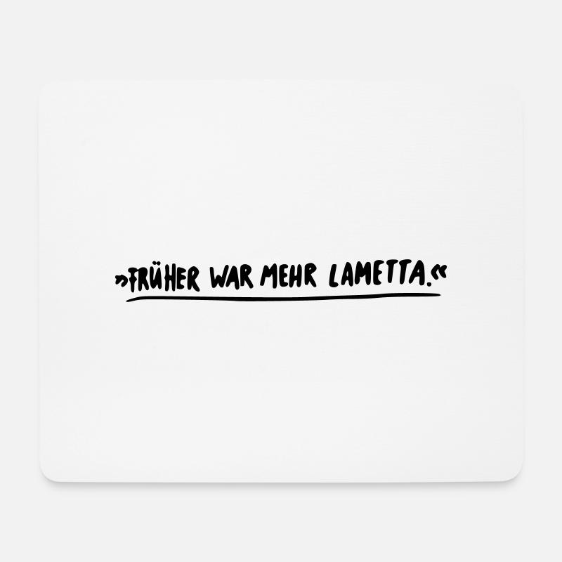 Früher war mehr Lametta! - Mousepad (Querformat) - Weiß