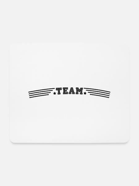 Team - Mousepad (Querformat) - Weiß