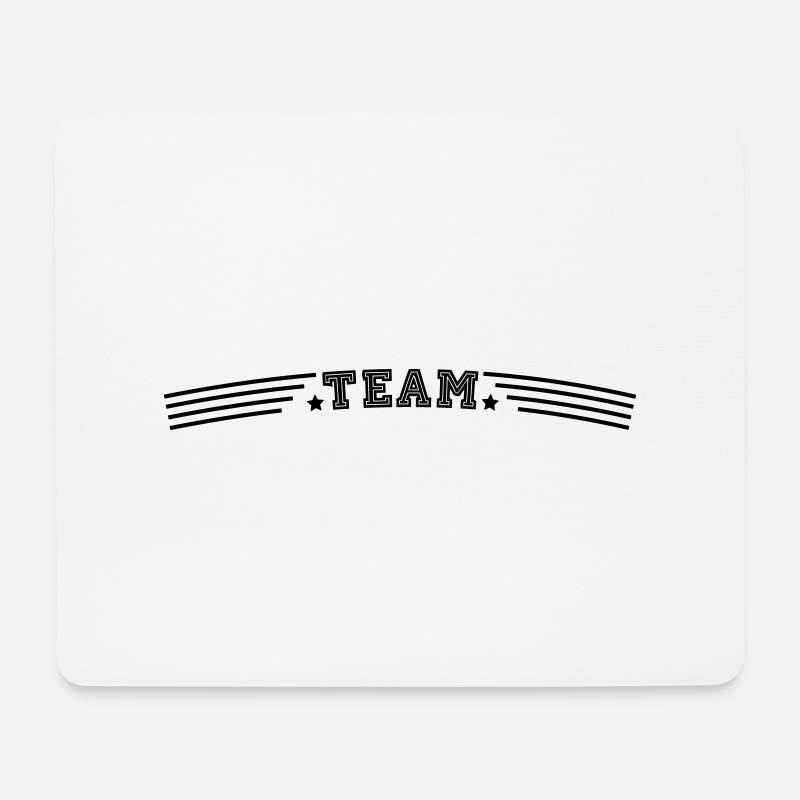 Team - Mousepad (Querformat) - Weiß