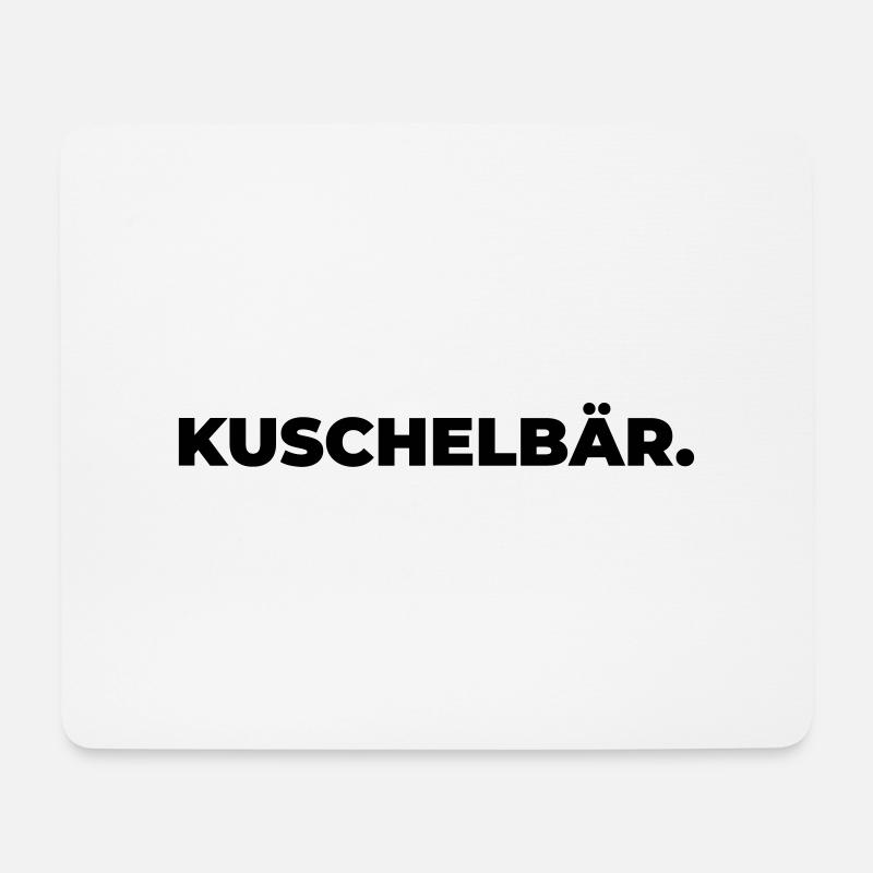 Kuschelbär - Statement Print - Mousepad (Querformat) - Weiß