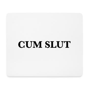 Cum Slut - Mousepad (Querformat) - Weiß - Vorne