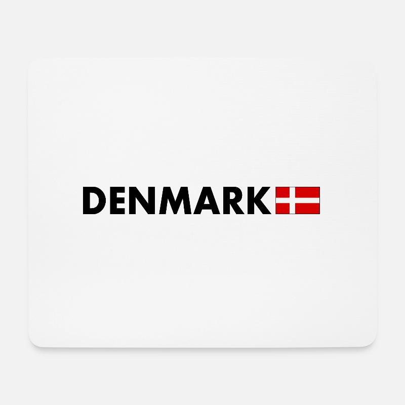 Dänemark - Mousepad (Querformat) - Weiß