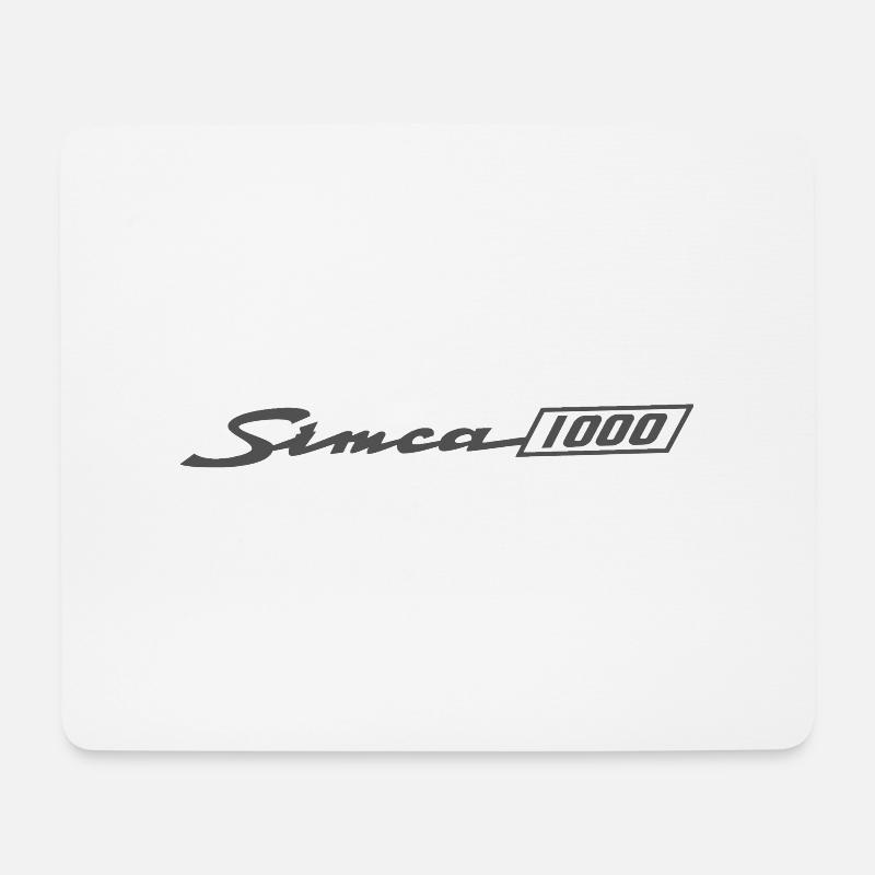 Simca 1000 - Mousepad (Querformat) - Weiß