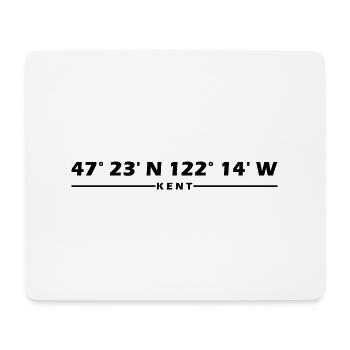 Kent Coordinates - Mouse Pad (horizontal) - white - Front