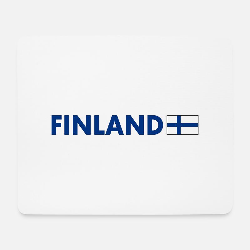 Finnland - Mousepad (Querformat) - Weiß