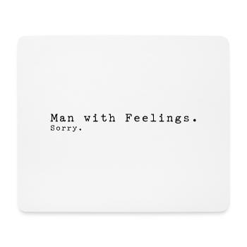 Man with feelings. - Mouse Pad (horizontal) - white - Front