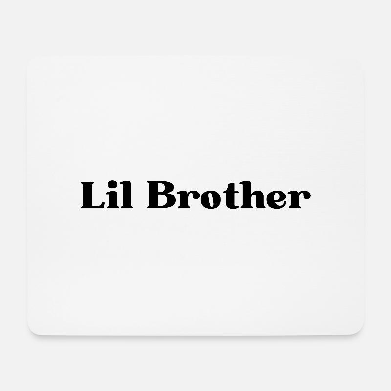 Lil Bruder. Geschenk des kleinen Bruders. - Mousepad (Querformat) - Weiß