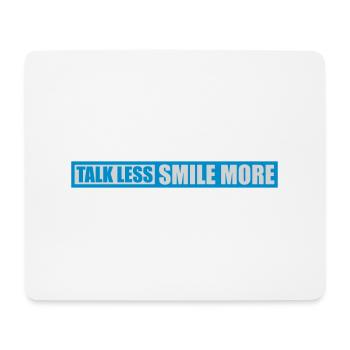 parler moins sourire plus - Tapis de souris (format paysage) - blanc - Devant