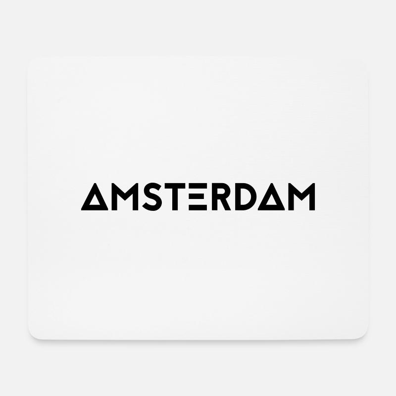 AMSTERDAM - Mousepad (Querformat) - Weiß