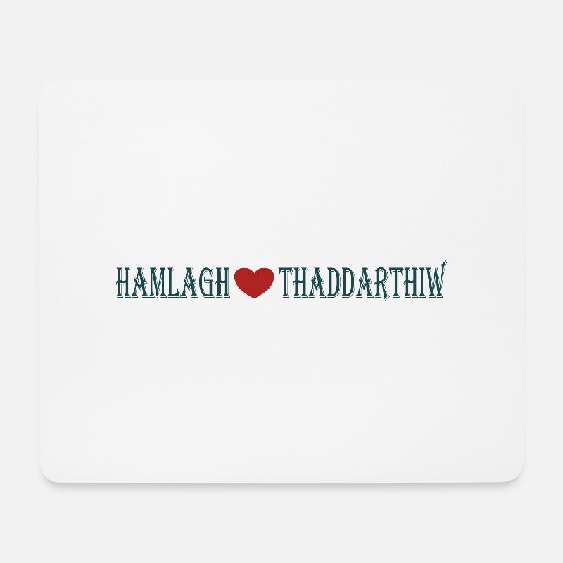 motif kabyle hamlagh thaddarthiw - Tapis de souris (format paysage) - blanc