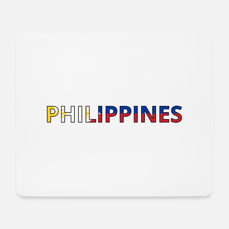 Flagge der Philippinen - Mousepad (Querformat) - Weiß
