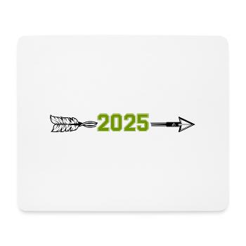 2025 pfeil - Mousepad (Querformat) - Weiß - Vorne